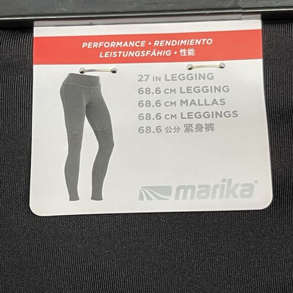 Marika Womens Leggings Sz Small Black Glitter Yoga Athletic Workout Activewear - Picture 11 of 13